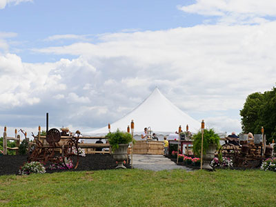 outdoor wedding in the mountains